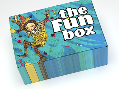 The Fun Box app art box branding cool design fun gift box illustration ios logo poster