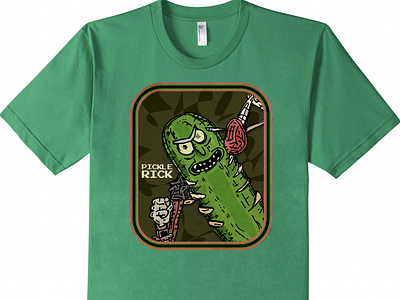 Pickle Rick T-shirt amazon app art branding collab cool design illustration ios poster rickandmorty tshirt