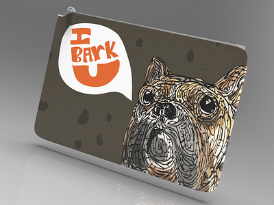 Pug Dog coin purse app art branding cool design dog illustration ios logo nyc poster