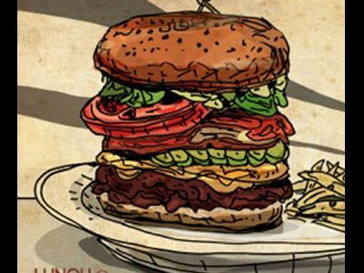 BURGER burger color food