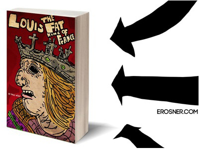'Louis the fat king of France.' art book cover books illustratioin