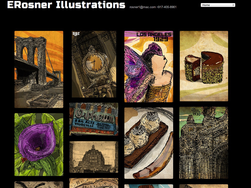 My new website. www.erosner.com art color illustrations website