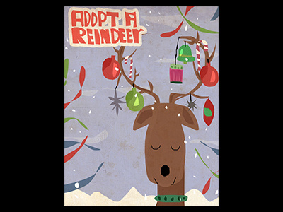 reindeer card card christmas xmas