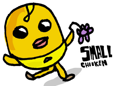 Smallchicken chicken itty little petite small tiny wee yellow