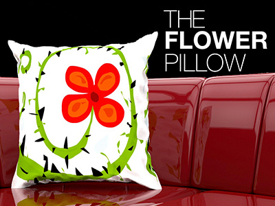 The Flower Pillow flower home decor pillow
