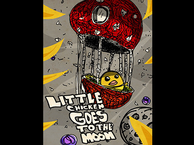 Little Chicken goes to the Moon. design ebooks