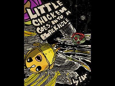 Little Chicken goes into a black hole design ebooks