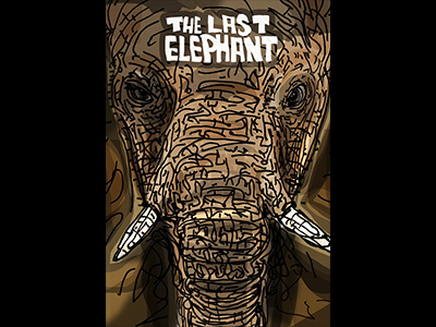 The Last Elephant poster app branding design icon flat illustration ios lettering logo type ux vector web