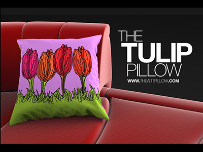 The Tulip Pillow flowers icon illustration