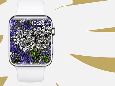 Flower Apple Watch flowers icon illustration