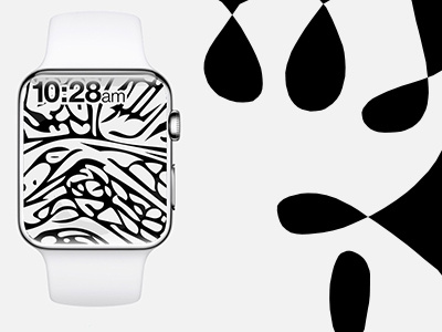 Modern art Apple Watch app branding illustration ios lettering logo type ux vector web