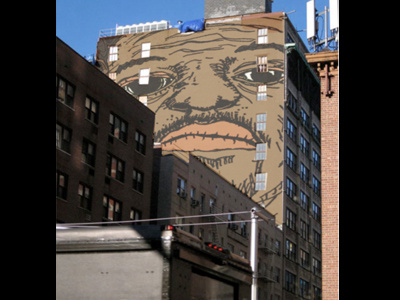 Only in New York. art billboard. illustration