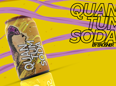 quantum soda app art branding cool design illustration ios logo poster soda can ux