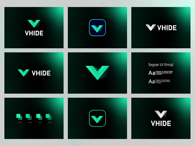 VHIDE LOGO BRAND GUIDELINE abstract brand brand guidelines brand identity branding ecommerce guidelines guidelines trends 2022 identity logo logo designer logos marketing agency modern modern brand guidelines v logo v modern logo vhide visual visual identity