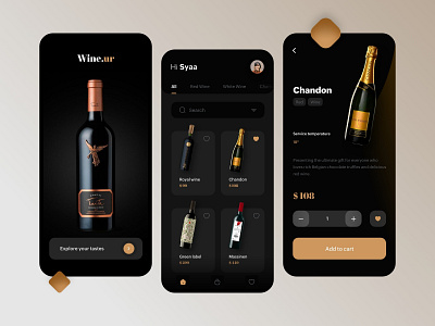 Wine App android app bottle card challenge design flat ios mobileapp uiux uplabs wine