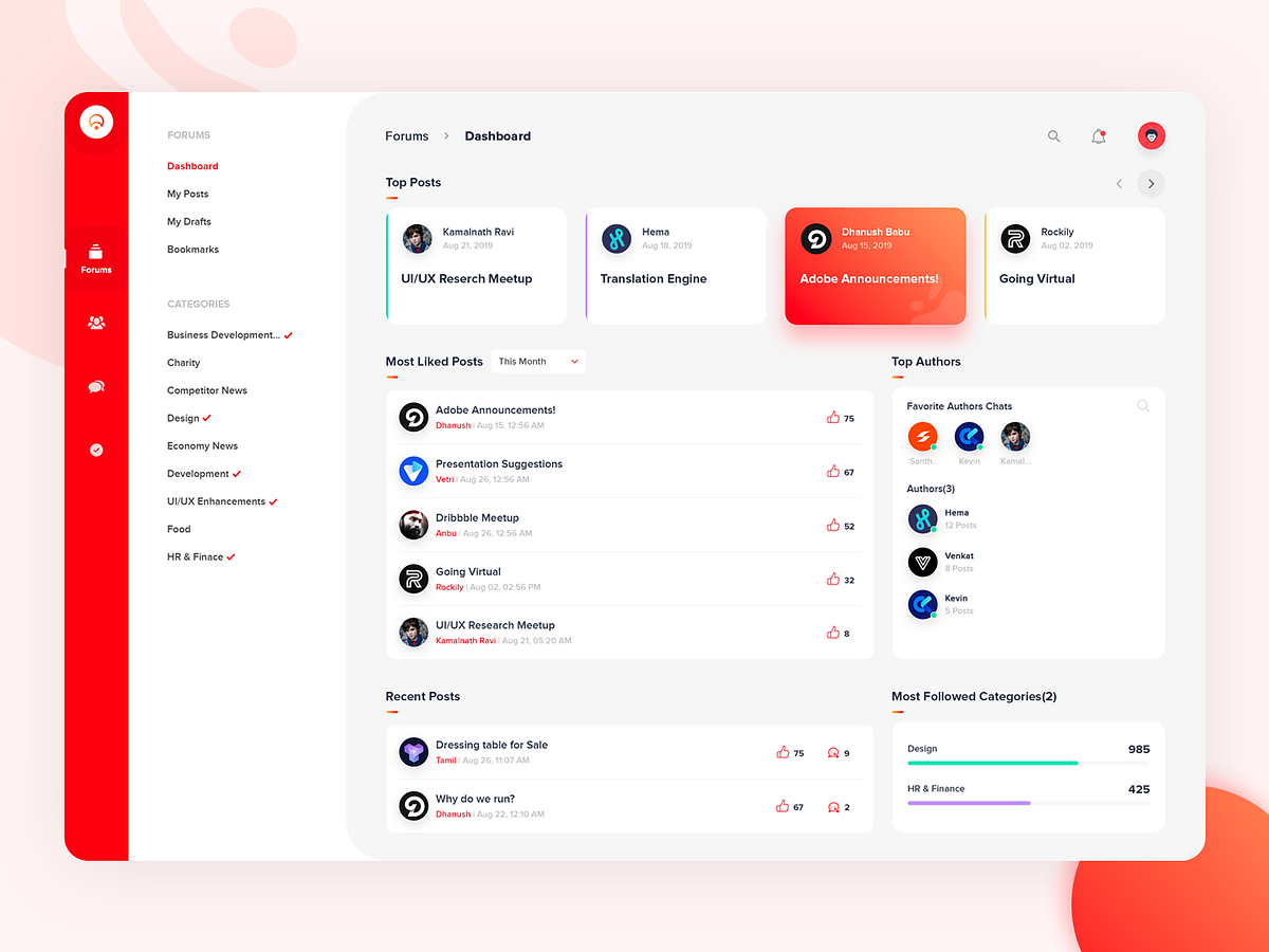 Sidebar Notification Dribbble designs, themes, templates and downloadable graphic elements on