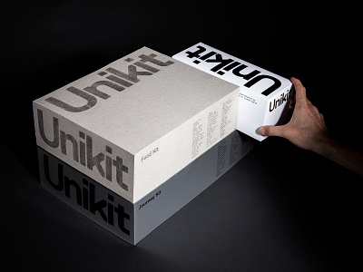 Unikit box brand brand identity branding corporate corporate identity design editorial design font logo logotype mark package package design packaging print project retail school typography