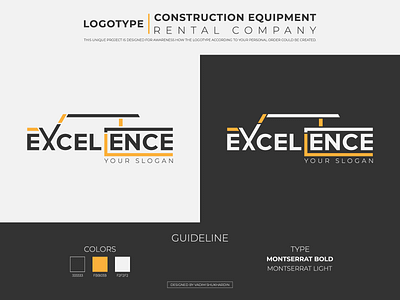 Logotype for Construction Equipment Rental Company