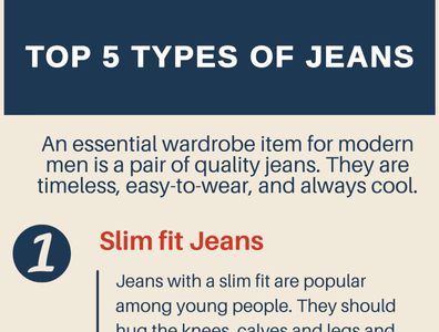 Top 5 types of Jeans by Akash Yadav on Dribbble