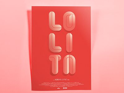 Lolita lolita love movie pink poster typo typography