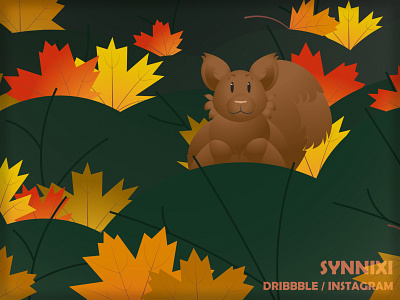 Falling leaves | Illustration adobe illustration adobe photoshop design illustration