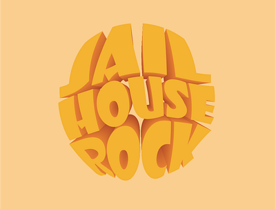 JAILHOUSE ROCK | Type test adobe illustration design illustration type