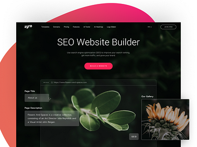 Zyro SEO Landing Page