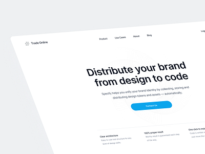 Trade Landing Page branding design graphic design hero landing landing page trade ui ux white