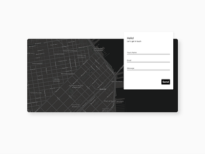 Contact Us Page contact contact us daily dailyui map ui ux