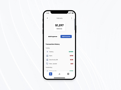 Personal Budget Finance Mobile App app design mobile mobile app mobile dashboard ui ux