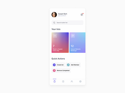 Mobile App Dashboard Design Inspiration Mesh Gradient