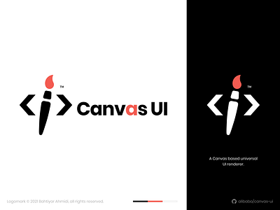 A Logo for Canvas UI branding canvas html javascript logo npm