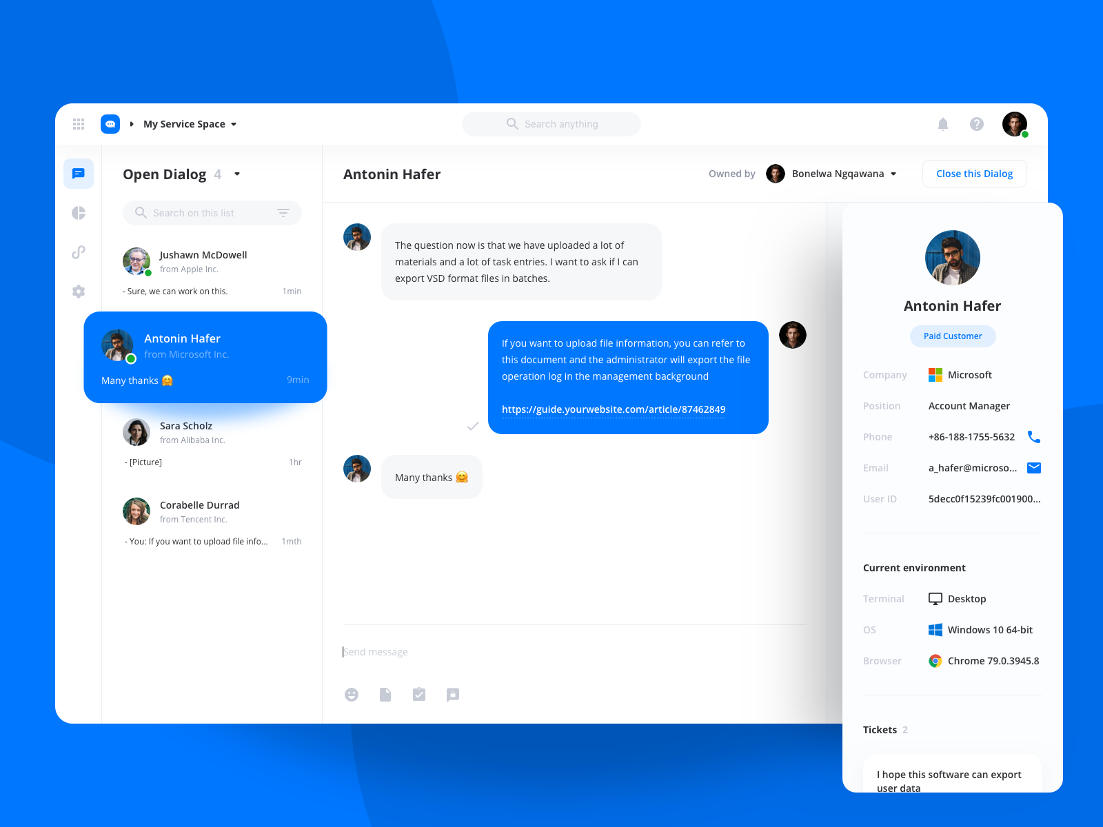 Teambition Service Dialog Page Redesign by Bahtiyar Ahmidi on Dribbble