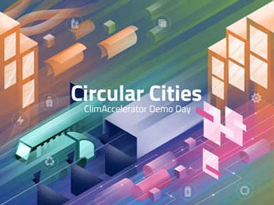 Keyvisual Circular Cities circular economy illustration sustainable