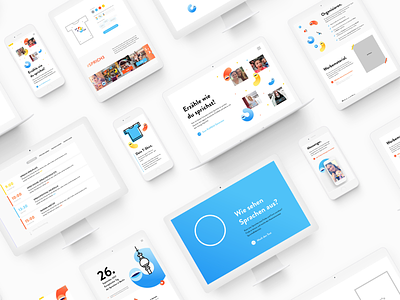 Concept for the European day of Languages branding concept webdesign