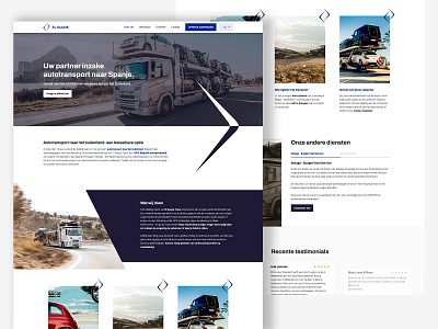 El Duque Transport business clean design homepage transport transportation ui ux web webdesign