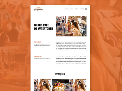 About-us page design minimal restaurant web webdesign