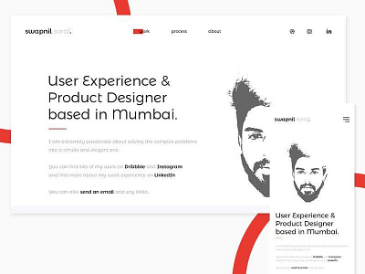 Portfolio - Landing Page clean creative design illustration landing minimal page portfolio ui ux web