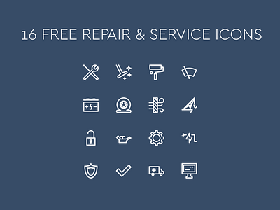 Repair and Service Icons