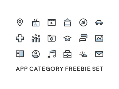 App Category Icon Set