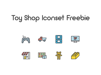 Toy Shop Icons commerce consoles e commerce games online shop shopping toy