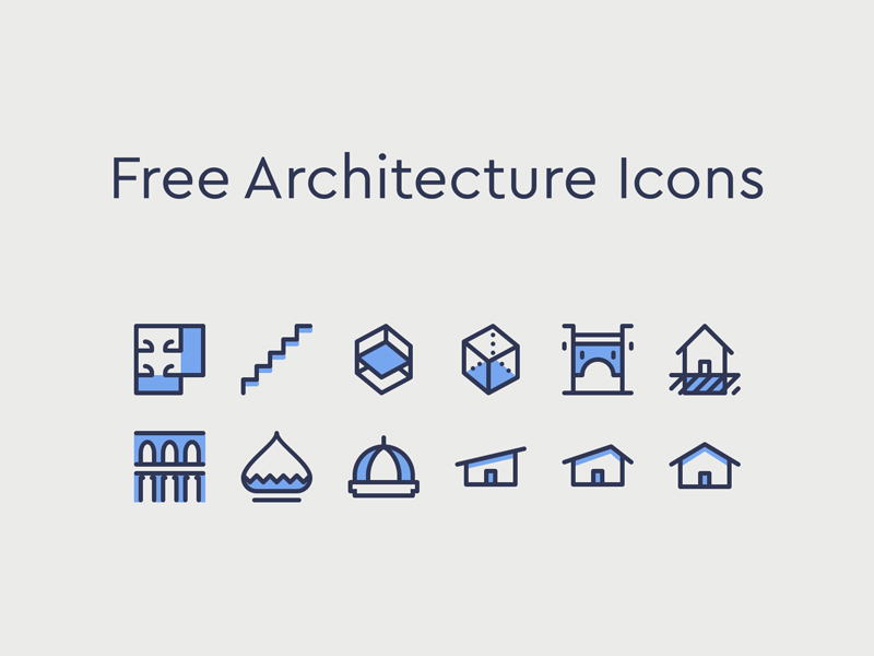 Architecture Icons by Roxana Carabas for Epic Coders on 