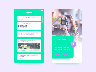 Profile and Activity UI