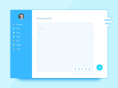 Mailing UI Set compose edit email input mail menu text ui kit website