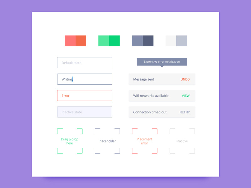 Style Guide Ui Elements By Roxana Carabas On Dribbble