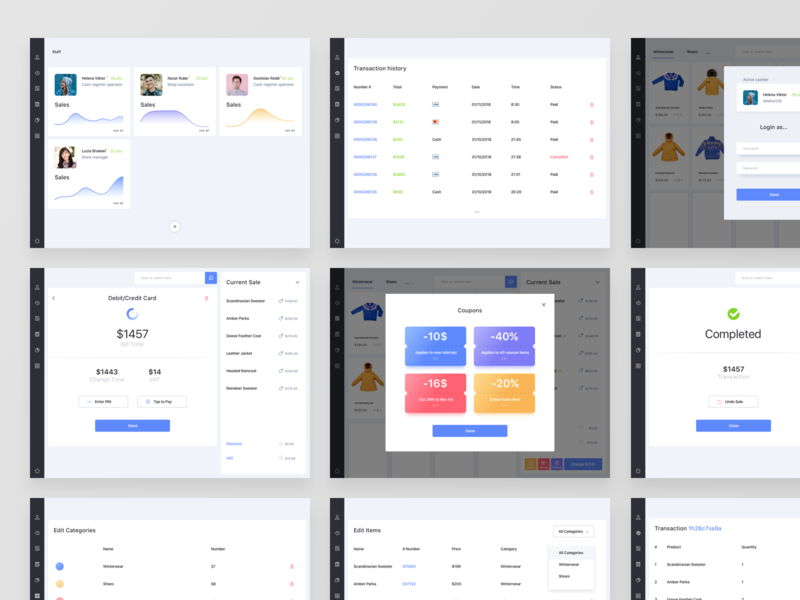 Nine Pages From Pos App Ui By Roxana C For Epic Coders 🚀 On Dribbble 5761