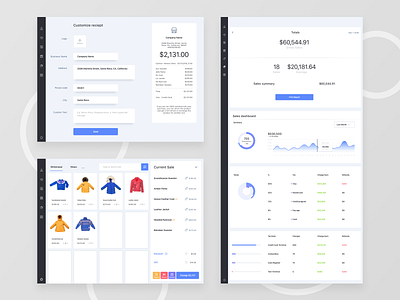 Receipt editing, Scanning and Dashboard - POS App UI