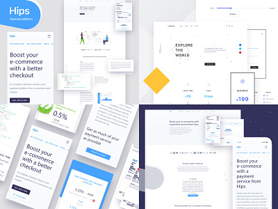✨✨ 2018 in Review ✨✨ 2018 app best of blue builder color flat hips ios lading page landing web website year yellow