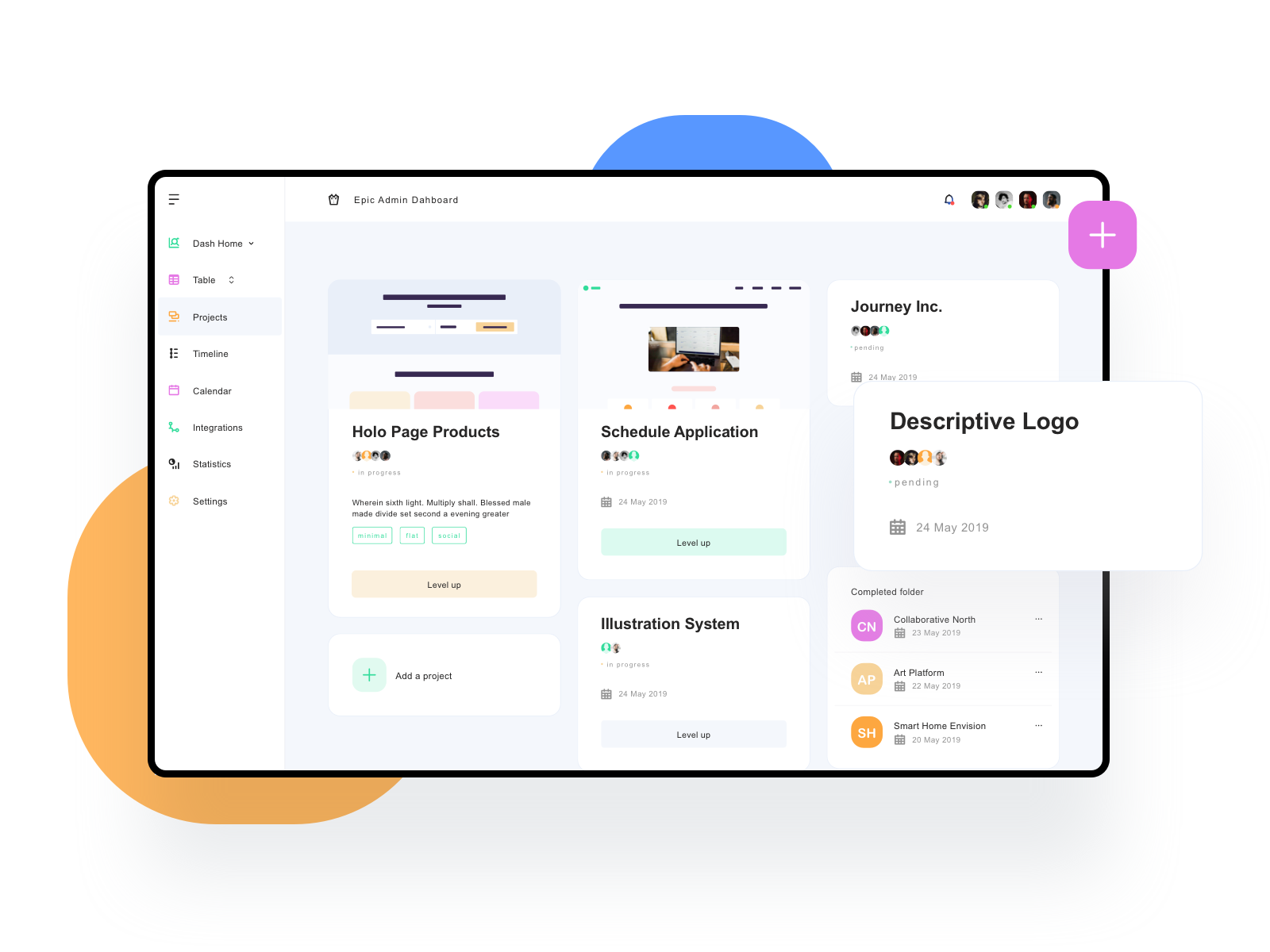Detailed Cards for Admin Dashboard by Roxana Carabas on Dribbble
