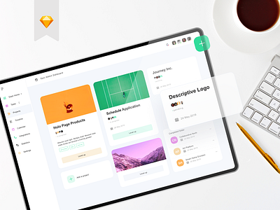 Admin of Photographers Concept app brand branding clean color creative design flat graphic graphic design green interface ios ipad minimal mobile orange sketch ui vector